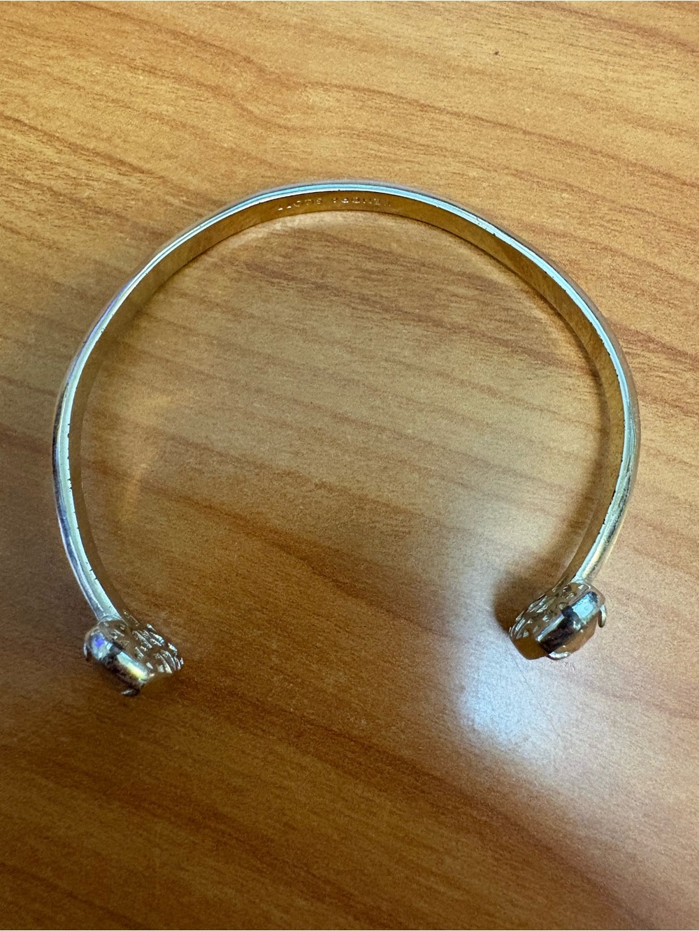 Kendra Scott Gold Open Cuff Bracelet with Crystal Endstones